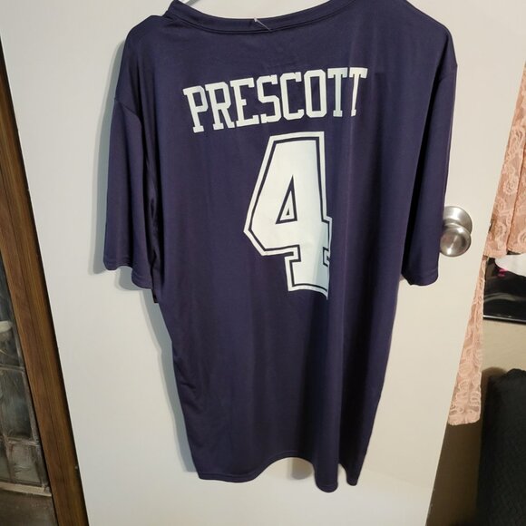 NWT OFFICIAL DALLAS COWBOYS PRESCOTT JERSEY T-SHIRT SZ XL - Picture 2 of 5